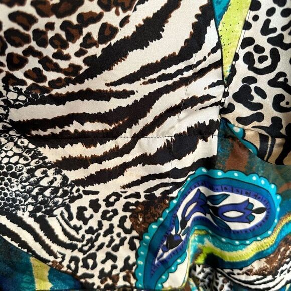 Skullz London Women’s Slinky Mixed Animal Print Paisley Avant Garde Lagen Look E - Picture 7 of 13